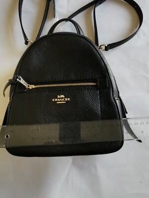 美品 COACH バックパック レザー ブラック アンディー F30530 Coach F30530 Andi Backpack - Black/Light Gold for sale online | eBay