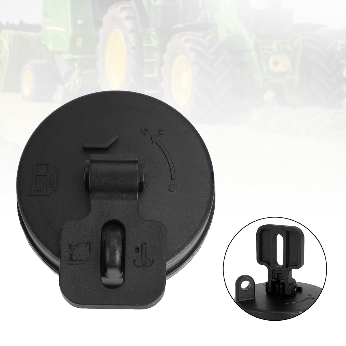 Fits For John Deere Hitachi Volvo Excavator Locking Fuel Cap