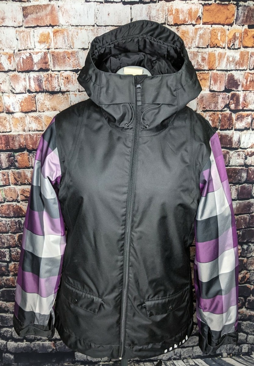 Oakley Well Known Jacket Winter Ski Snowboard Coat Hood PURPLE