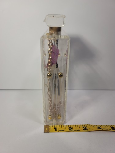 Nila Anthony Clear Perfume Bottle Cross Body Gold Chain Strap Bag - Picture 3 of 7