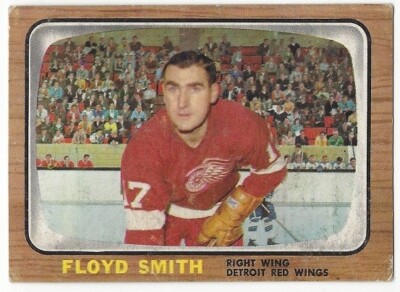 1966-67 TOPPS HOCKEY #106 FLOYD SMITH 2ND YEAR - GOOD+/VG-