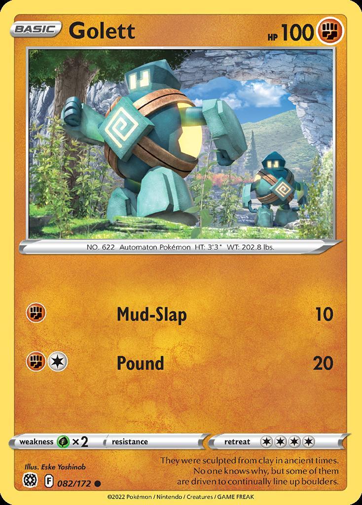 Pokemon Golett (82/186) Brilliant Stars LP