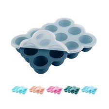 Baby Food Storage - 12 x 1.5OZ Silicone Freezer Tray with Lid, Containers for...