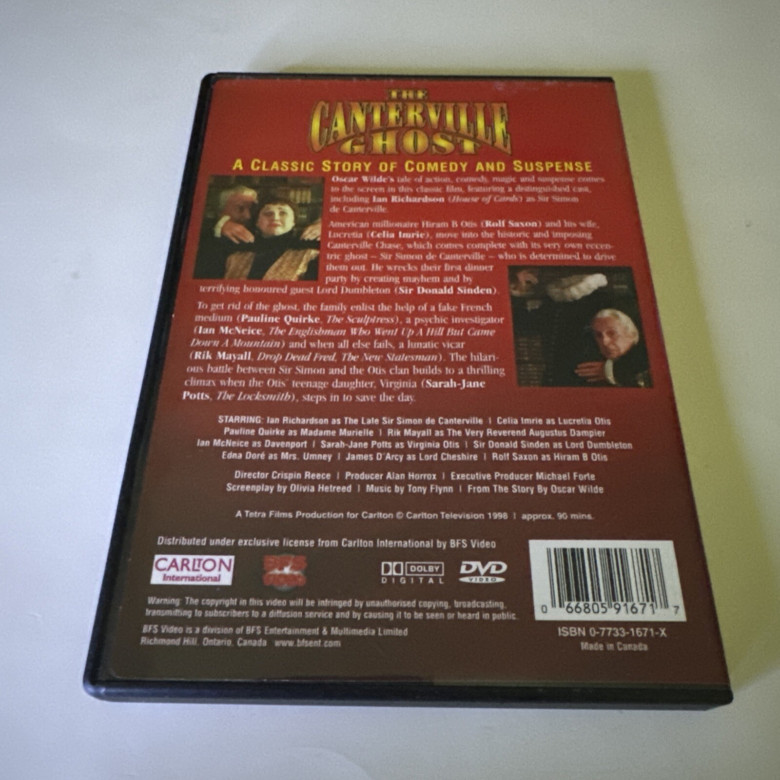 The Canterville Ghost DVD Rare region 1 BFS Video 66805916717| eBay