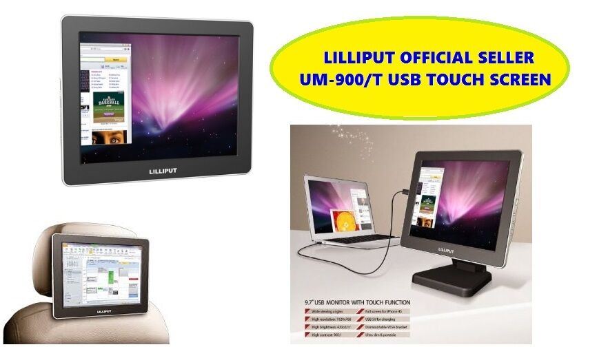 Lilliput 9.7" UM-900/T 1024x768  IPS screen HDMI ,VGA USB Touchscreen Monitor 