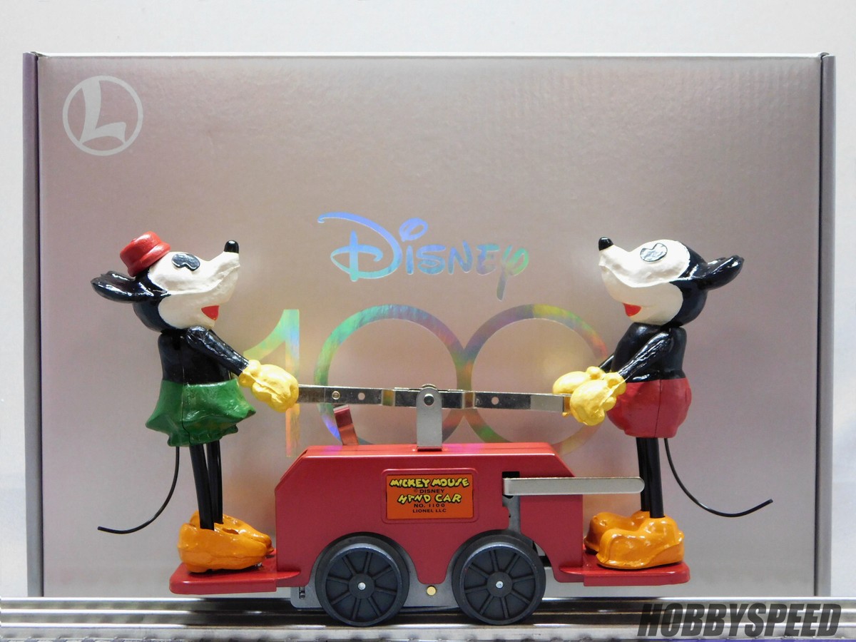 LIONEL DISNEY 100TH MICKEY MOUSE HANDCAR O GAUGE limited