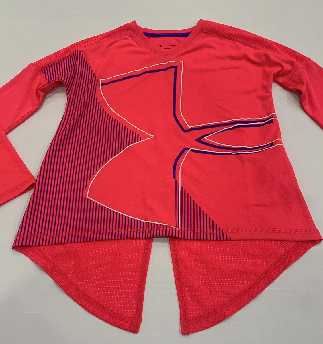 Girls Size Youth XS 10 Pink UNDER ARMOUR Heatgear Loose Sports