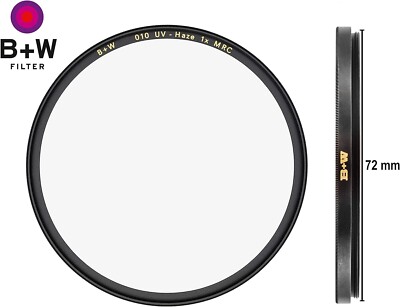 B+W UV-Haze- und Schutz-Filter (72mm, MRC, F-Pro, 16x vergütet, Professional)