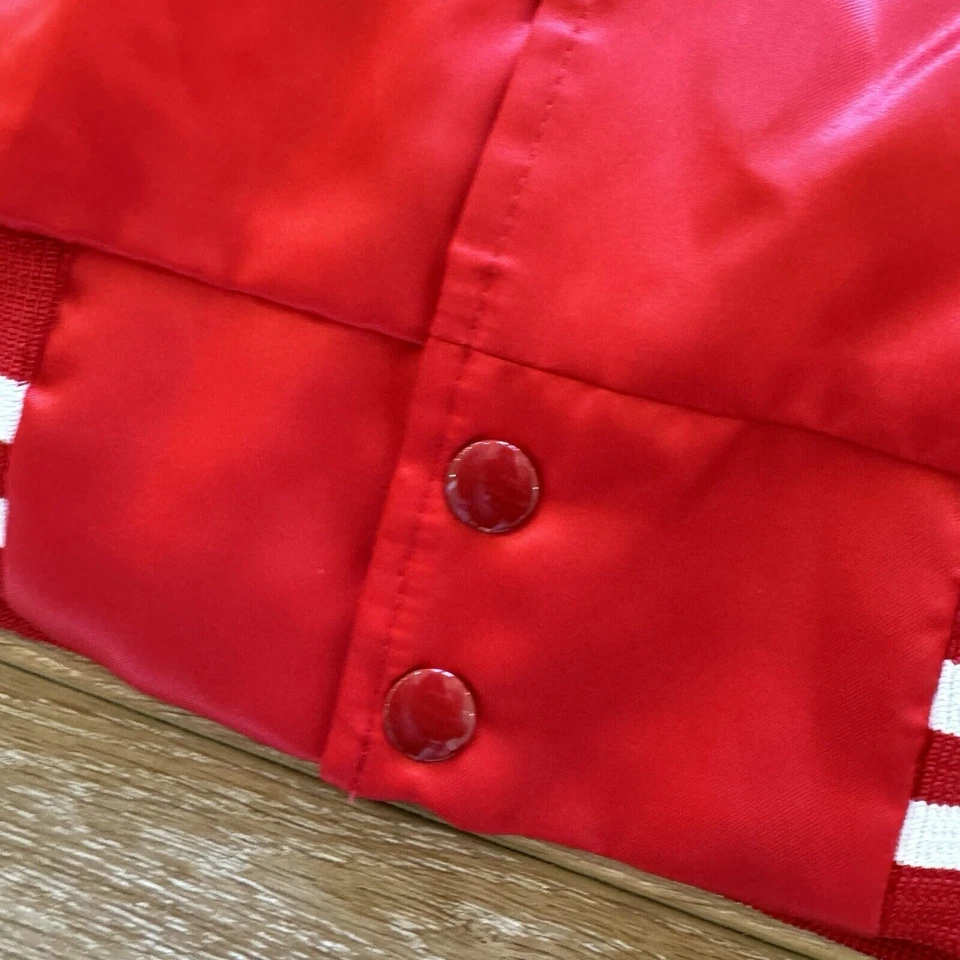 Vintage St. Louis Cardinals Jacket Men L Chalkline Red Satin 80s 90s Bomber - Image 4 of 4