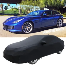 Custom Fit Ferrari GTC4Lusso FF Car Cover Stretch Satin Dust Proof Indoor Garage