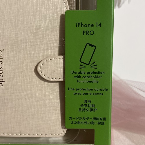 Kate Spade iPhone 14 PRO Leather Case Cardholder Morgan Colorblock Wallet - Afbeelding 2 van 5