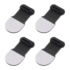 4pcs Anti-Lost Anti Dust Plug, Micro USB Port Dust Covers Caps Silicone, Black
