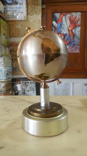 VINTAGE METALLO GLOBO PORTASIGARETTE 1970s - Picture 2 of 7