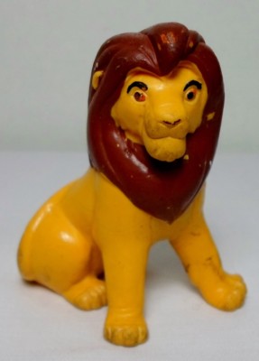 DISNEY VTG LION KING 3'' KING SIMBA PVC FIGURE BULLYLAND HAND-PAINTED GERMANY