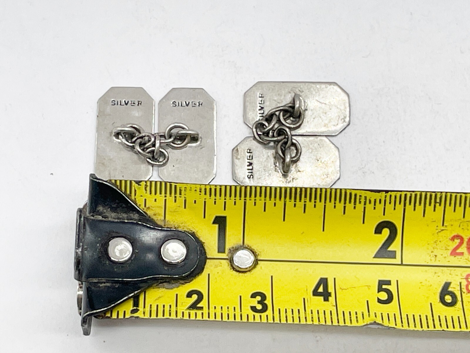 VINTAGE SOLID STERLING SILVER ACID ETCHED ART DEC… - image 4