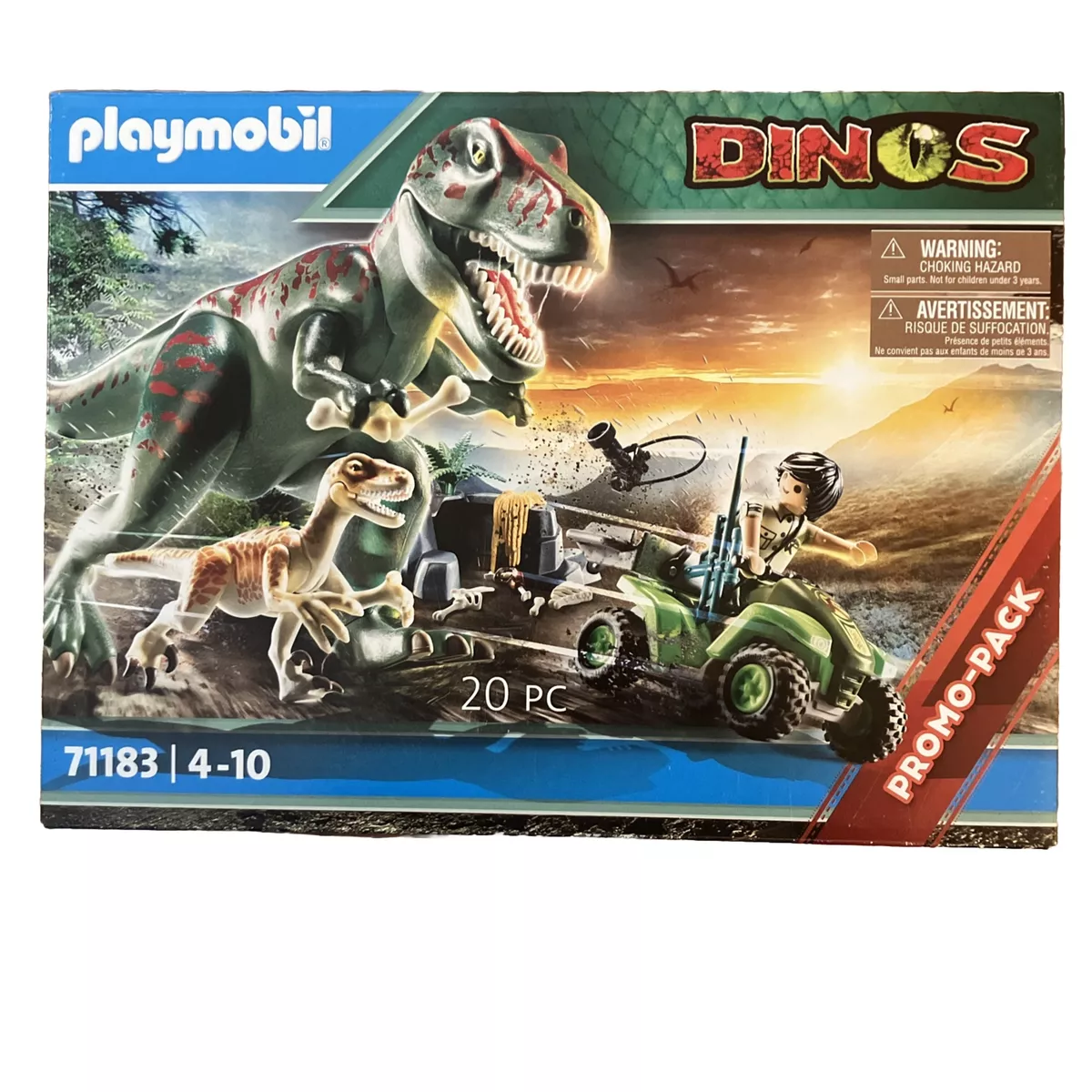 Playmobil Dinos 71183 - T-Rex Attack with Raptor & Quad NEW