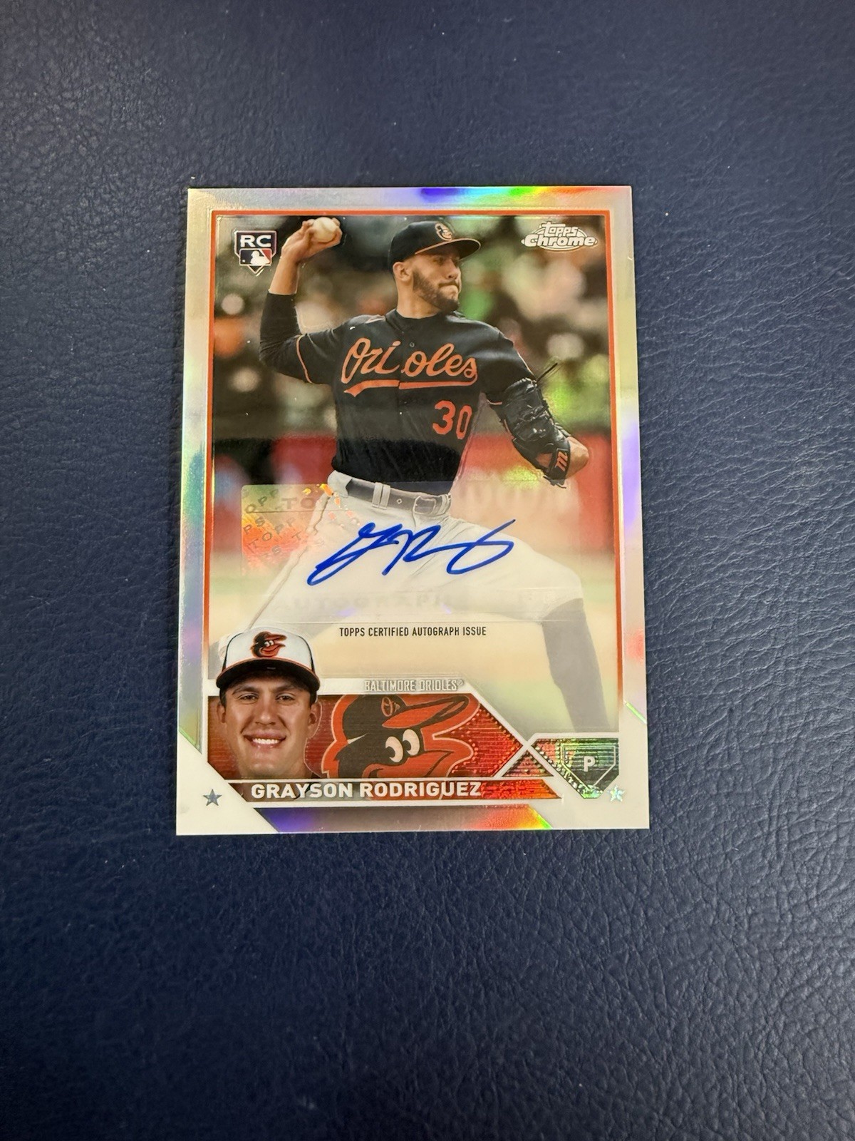 2023 Topps Chrome Grayson Rodriguez Rookie Auto Refractor #AC-GR /499