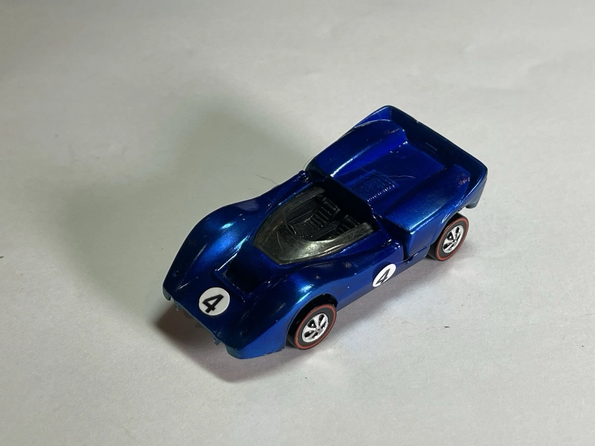 ミニカー Hot Wheels Redline McLaren M6A 1969 Vintage 1969 Hot Wheels Redline McLaren M6A Blue USA - RENEW ANTIQUES