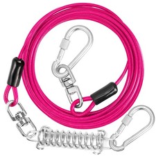 Dog Tie Out Cable, 10/15/20/30/40/50/70/100/150FT Runner Cable with Swivel Ho...