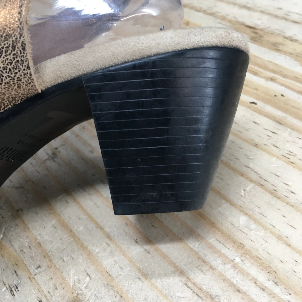 Sandalias Munro Americanas Para Mujer 11M Abby Slingback Dorado Punta abierta Informales Tacones Cono Foto 4 de 4