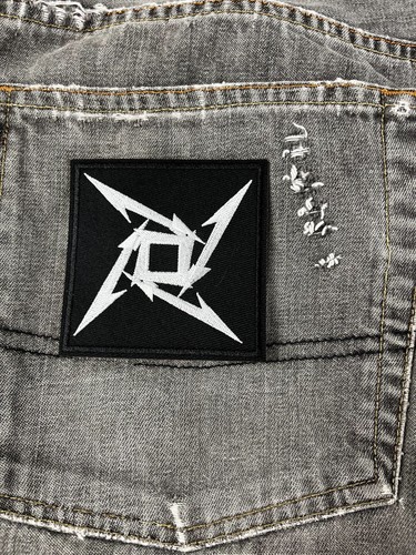 Metallica Ninja Star Patch Iron On Sew On Embroidered Rock Band Logo - Picture 8 of 10