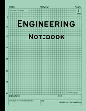 Engineering Notebook: 160 Pages Grid Format, Engineer Lab Quadrille Graph Paper