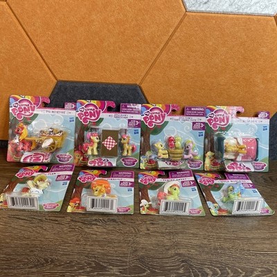 My Little Pony Figures Apple bloom, Sweetie Babs, Applejack, Etc. Lot Of 8 New!