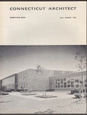 CONNECTICUT ARCHITECT Educational Efficiency Colonial Village + 7-8 1965