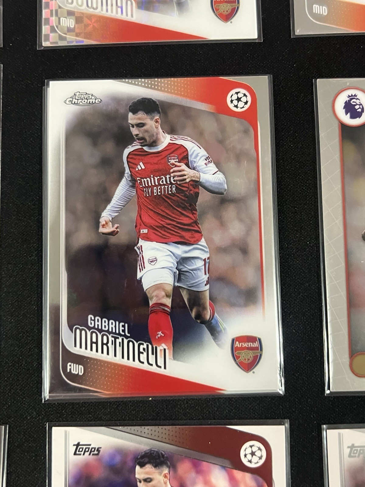 2025-26 Topps Chrome Arsenal Lot Lewis-Skelly Yara Future Stars Madueke view 6