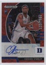 2020 Panini Prizm Draft Picks Prospect Choice Red 57/88 Cassius Stanley Auto 2r7