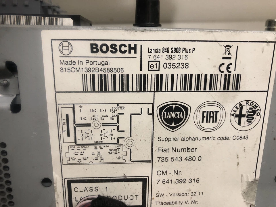 Autoradio/stereo/display/CD/DVD Lancia Ypsilon  Anno 2011-2025 Senza Codice - Immagine 4 di 4