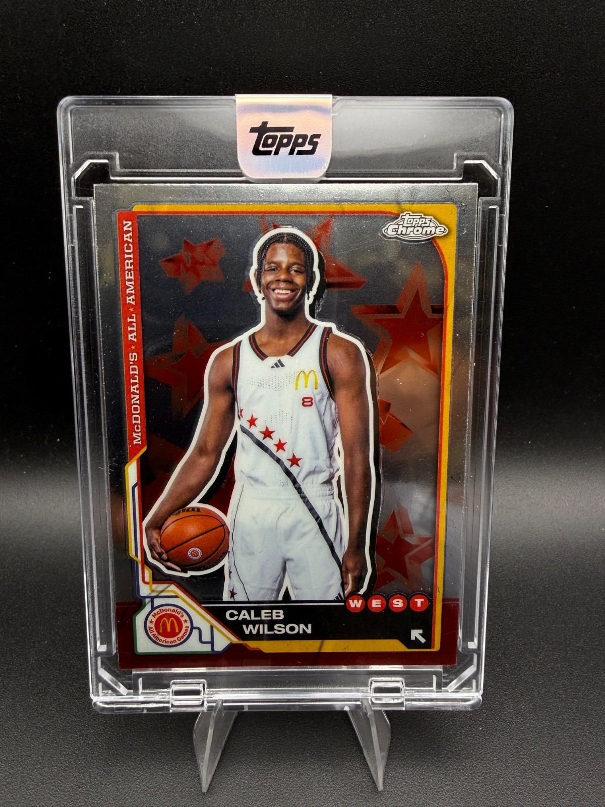 Caleb Wilson TOPPS CHROME MCDONALDS INVESTMENT DRAFT ROOKIE CARD