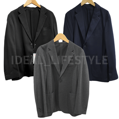 UNIQLO Comfort Jacket S-4XL Dark Gray/Black/Navy Stretch Jersey