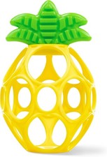 Bright Starts Oball Pineapple Teether Toy, BPA Free, Unisex, Newborn 