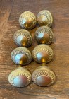 Antique Rare Cast Brass Double Sided Egg and Dart Door Knobs  Lot Of 8 ! — photo 3