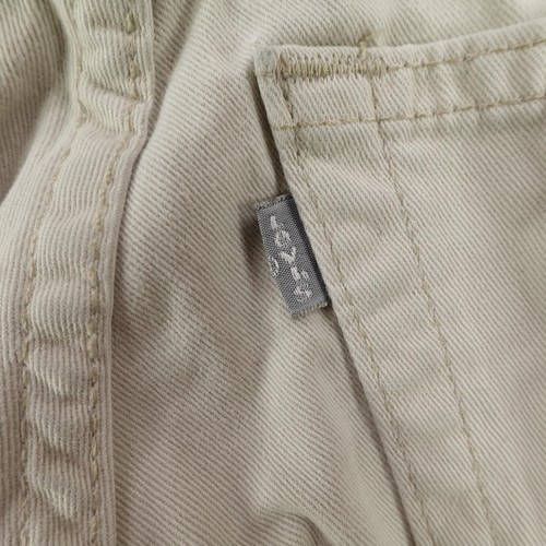 Vintage Levis Pants Men 32x30 Khaki Beige SilverTab Baggy Loose Chino Skater 90s - Picture 7 of 16