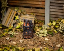 Model Railway Incinerator with Flickering Flame - Rusted - O Gauge