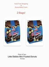 Little Debbie Mini Frosted Donuts, 10.5 oz 2 Bags