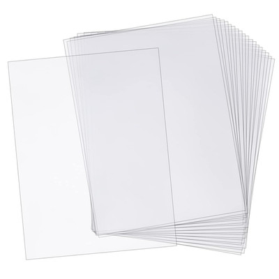 20 Pcs Clear PVC Flexible Plastic Board Sheet, 8.25 x 11.75 inch Clear Plastic S