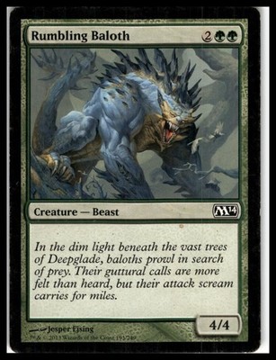 Magic 2014 (M14) #193 Rumbling Baloth