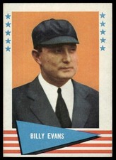 1961 Fleer Baseball Greats (F418-3) #22 Billy Evans