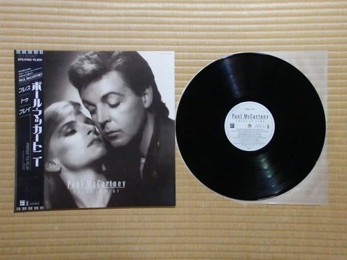 Paul McCartney – Press To Play EPS-91180 Japan Insert Obi NM vinyl