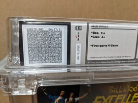 Bill and Ted's Excellent Adventure Wata/PSA graded 9.4 A+ Nintendo NES