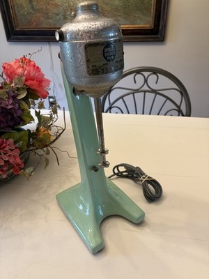 Mid-Century Hamilton Beach #18 Milkshake Mixer Jadeite Green Works No Cups
