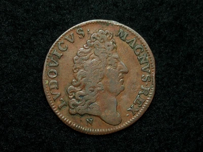 JETON CUIVRE. ROUGE - .N. - LOUIS XIV - INCENSA BATAVORVM CLASSE (n154 - Photo 1/3