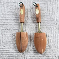Woodlore Cedar Shoe Trees Mens Large Brown Aromatic Split Toe Made in USA Pair