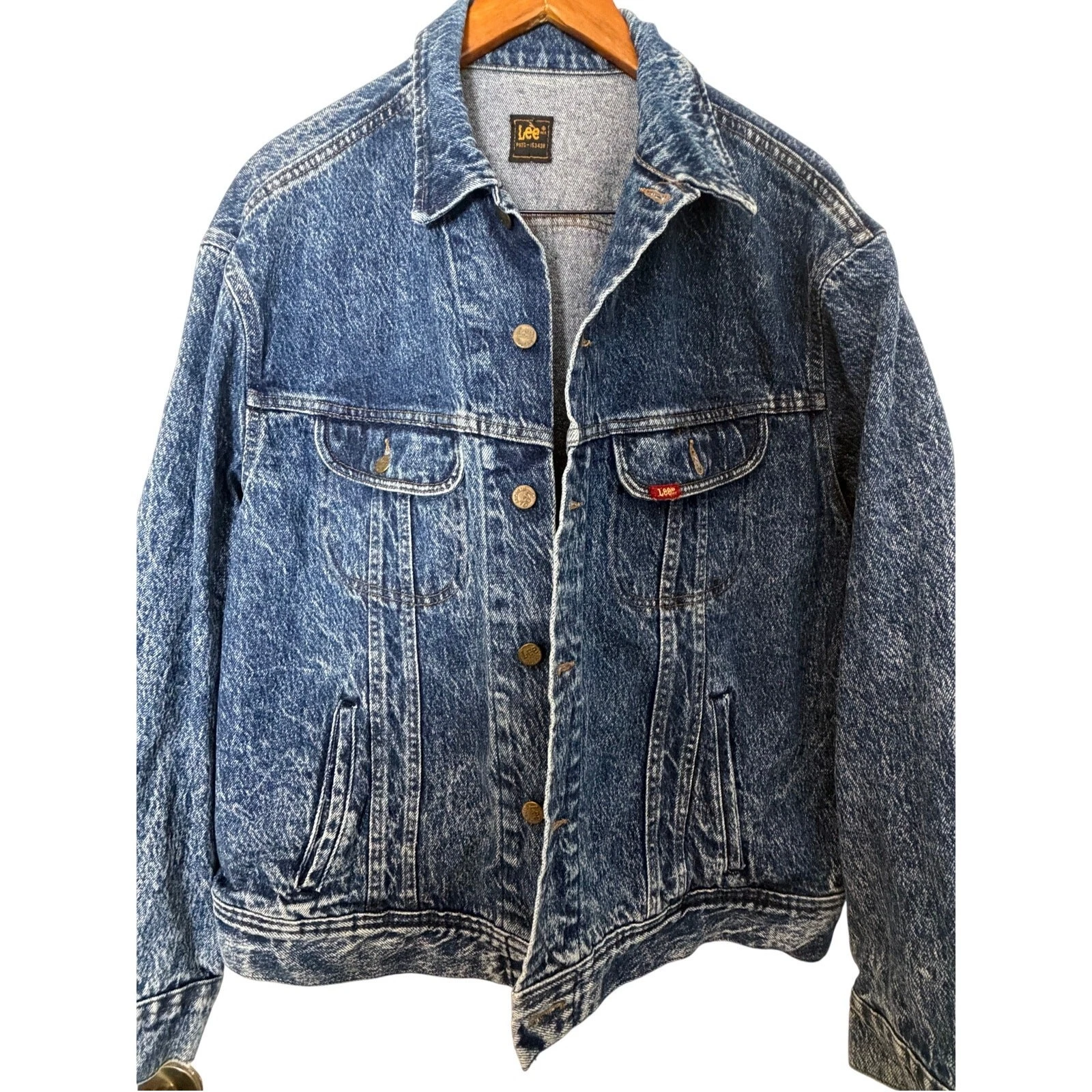Vintage Lee Denim Jacket Dark Washed PATD-153438 (See Description)