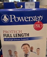 POWERSTEP Pro Tech Full Length Orthotic Insoles Men&rsquo;s 9-9 1/2 Women&rsquo;s 11-11 1/2