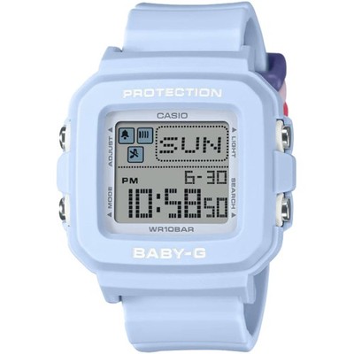 Casio Women's Watch Baby-G Digital Dial Blue Resin Strap World time BGD-10L-2CR