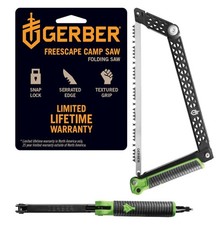 Gerber Freescape Camping Saw 12" Serrated Blade Rubber Grip Black